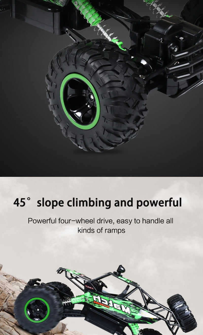 Lisslune | Remote Control Car 4x4 Rock Crawler Monster Truck