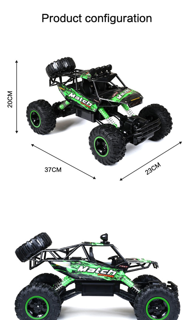 Lisslune | Remote Control Car 4x4 Rock Crawler Monster Truck