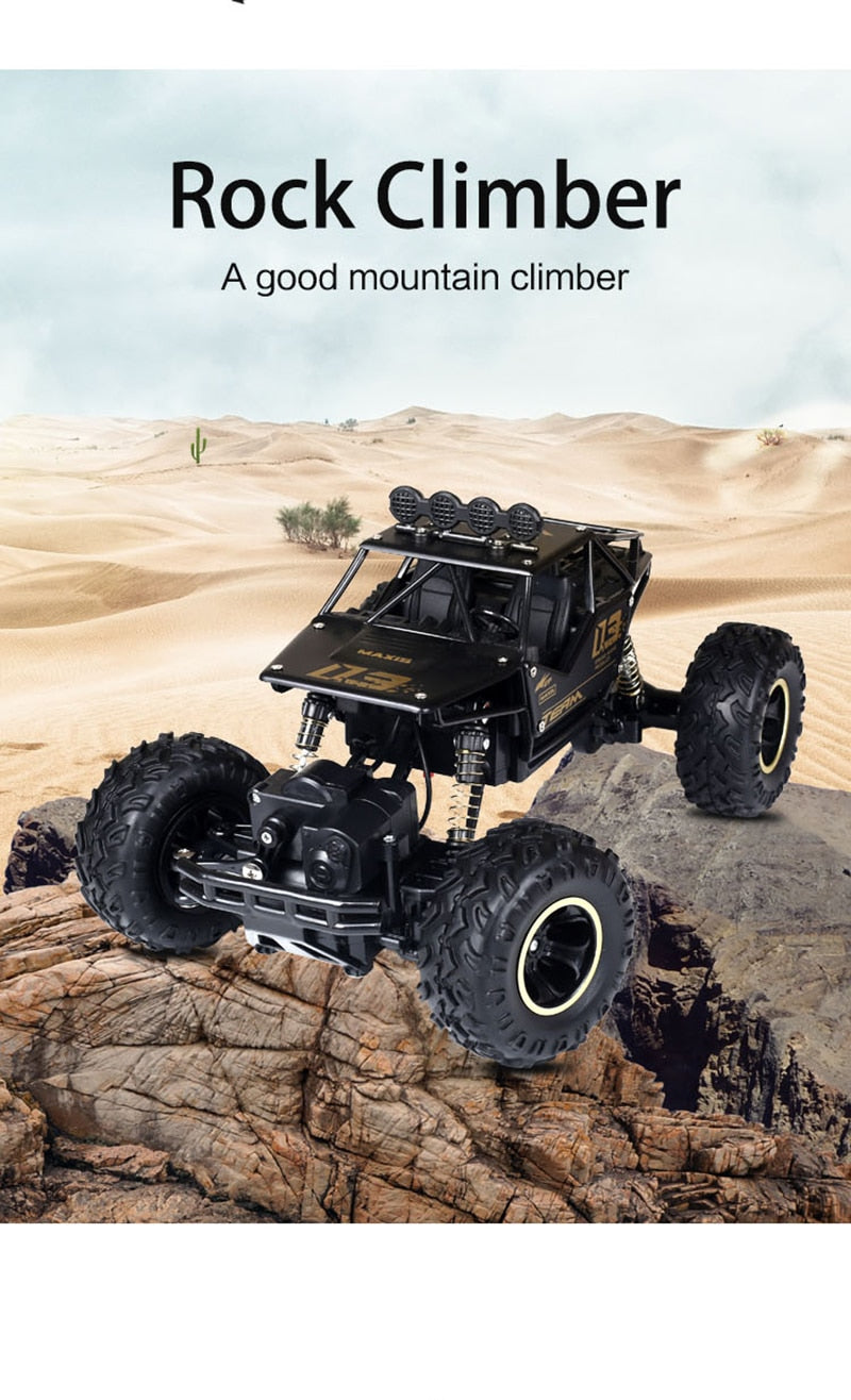 Lisslune | Remote Control Car 4x4 Rock Crawler Monster Truck
