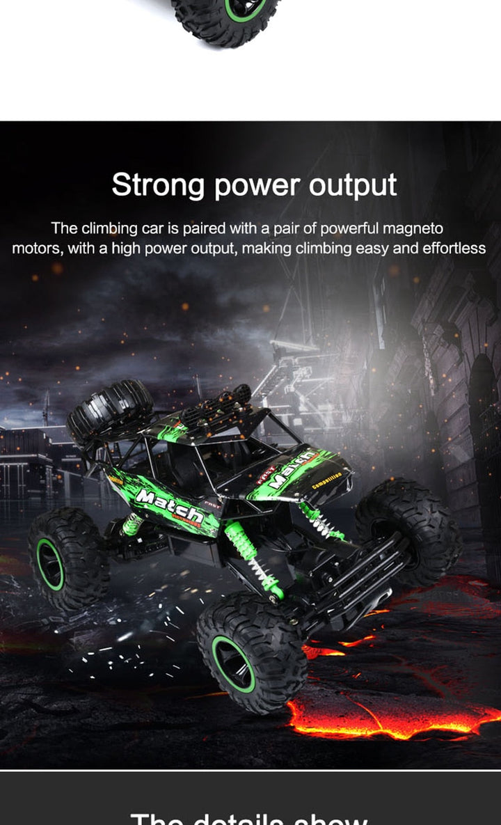 Lisslune | Remote Control Car 4x4 Rock Crawler Monster Truck