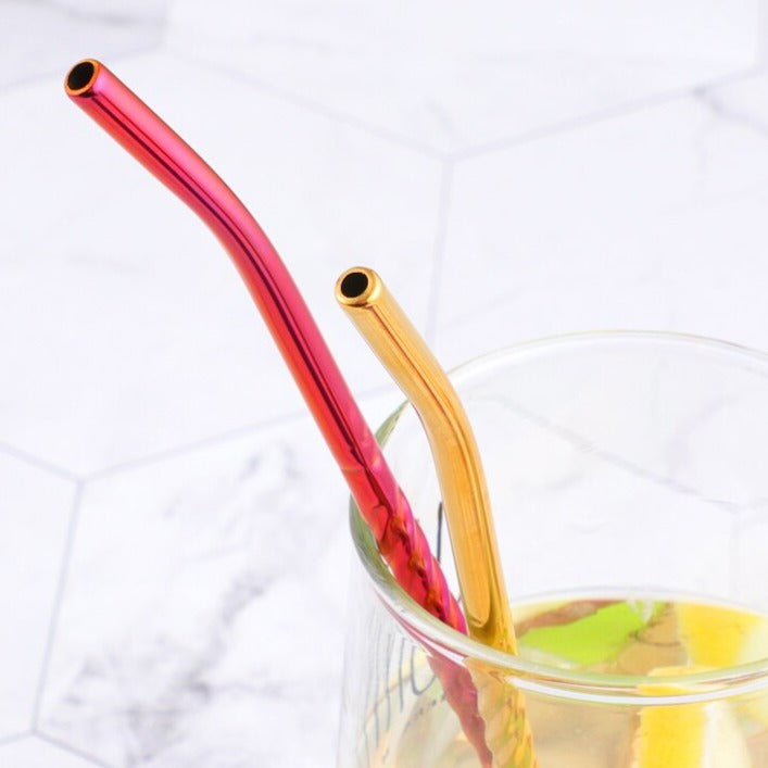 Lisslune | Reusable Long Handle Spoon Straw