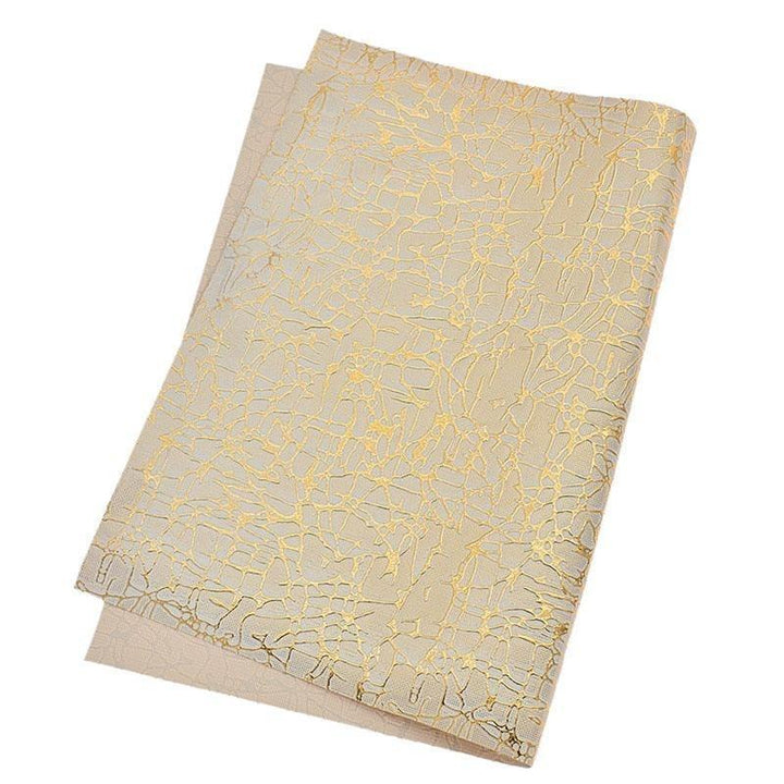 Lisslune | Stylish Striped Check A4 Synthetic Leather Fabric for Trendy DIY Projects