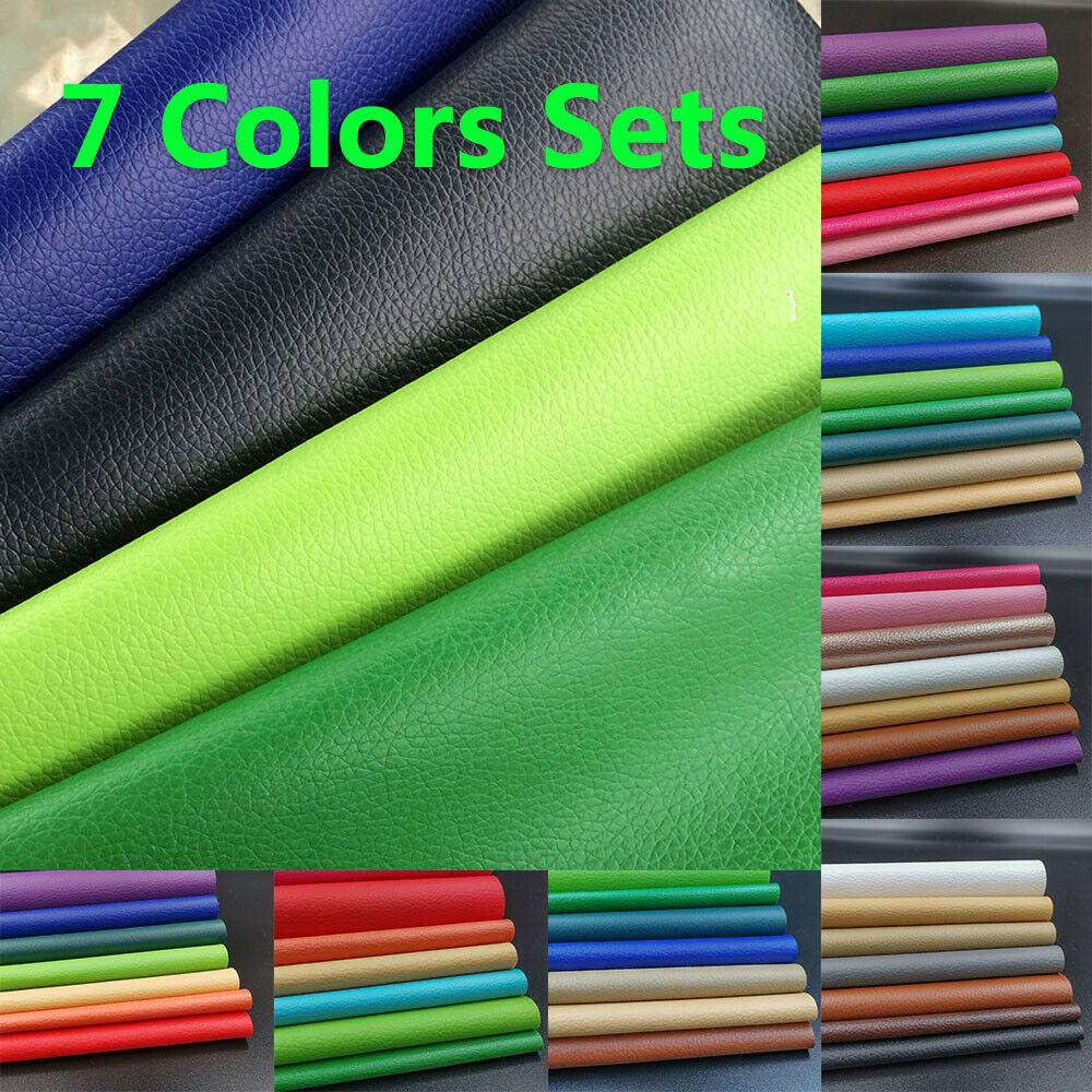 Lisslune | Colorful Spectrum Faux Leather Craft Collection - 7-Piece Set