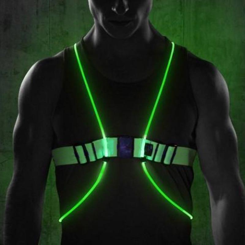Lisslune | Lighted Running Vest | Flashing High Visibility Vest