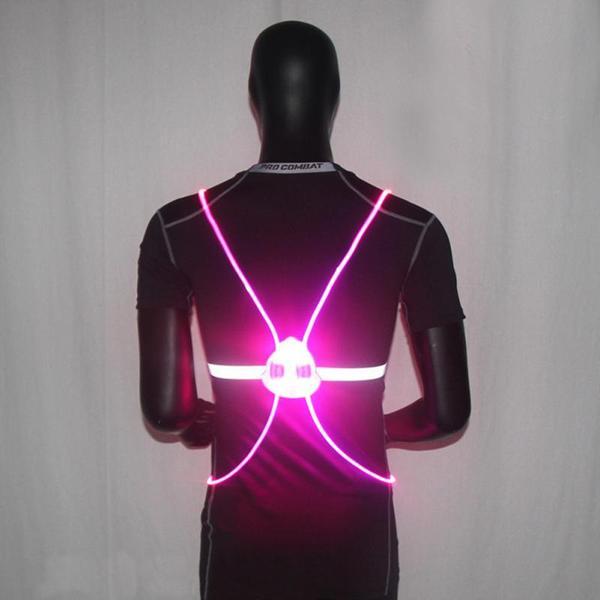 Lisslune | Lighted Running Vest | Flashing High Visibility Vest