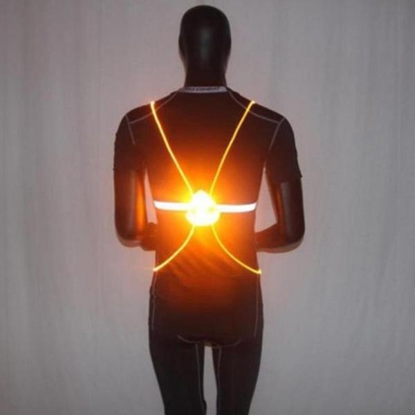 Lisslune | Lighted Running Vest | Flashing High Visibility Vest