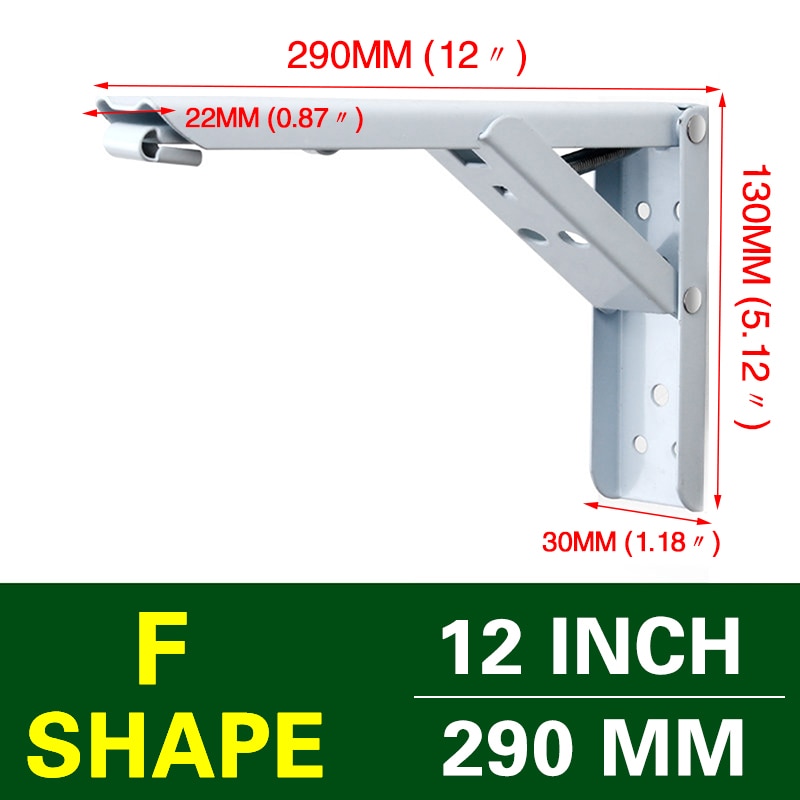 Lisslune | Wall-Mounted Foldable Shelf Organizer Bracket