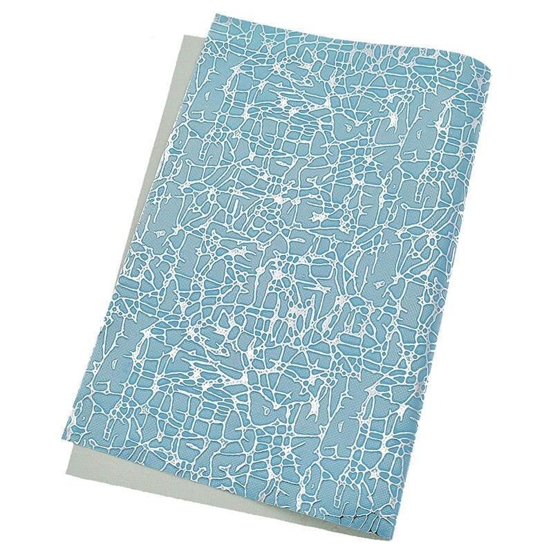 Lisslune | Stylish Striped Check A4 Synthetic Leather Fabric for Trendy DIY Projects