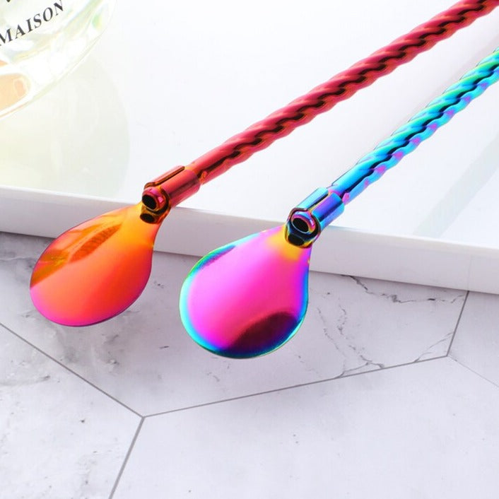 Lisslune | Reusable Long Handle Spoon Straw