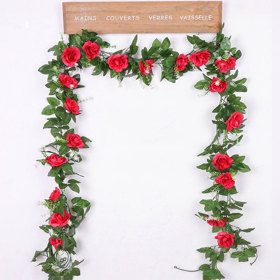 Lisslune | Artificial Rose Hanging Wall Decoration