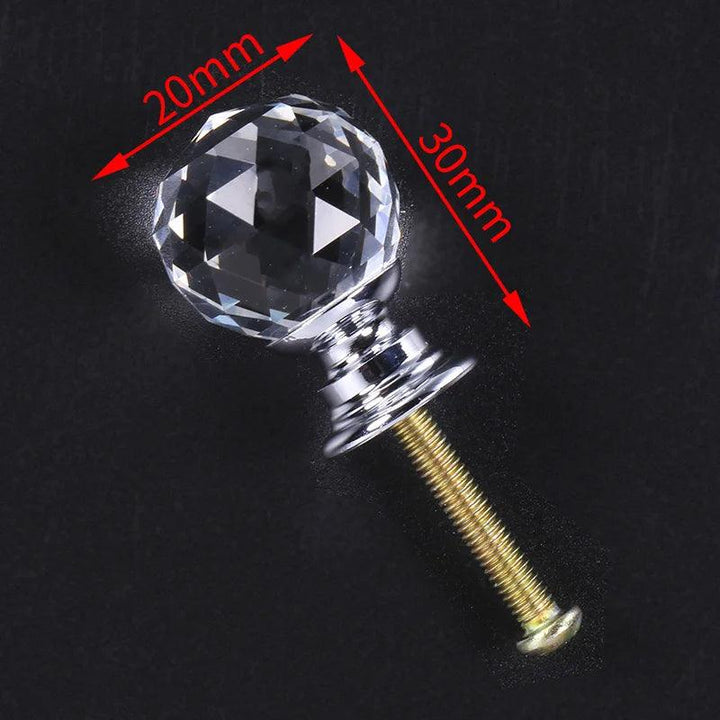Lisslune | Exquisite Diamond-Cut Crystal Glass Cabinet Knobs for a Stylish Home Upgrade