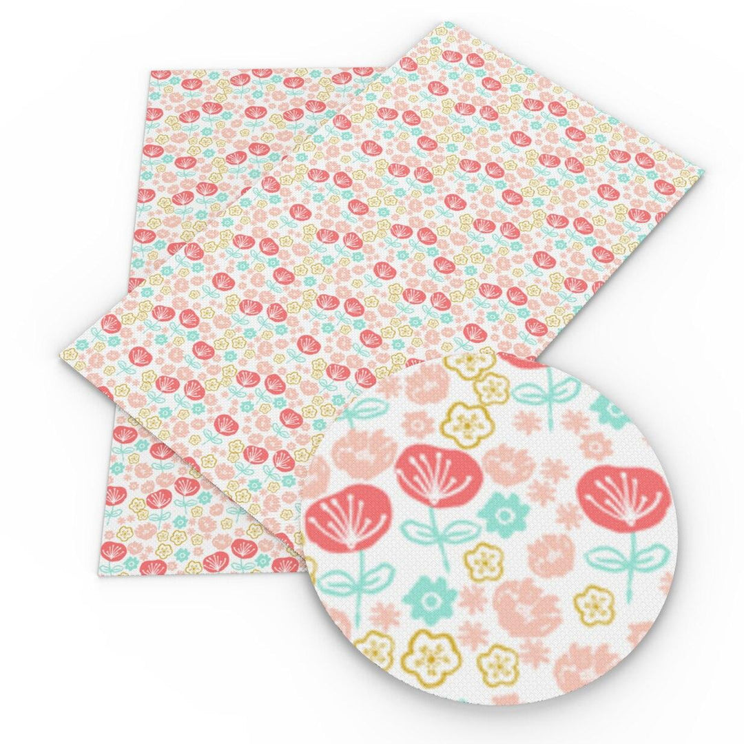 Lisslune | Elevate your DIY creations with luxury floral synthetic leather fabric