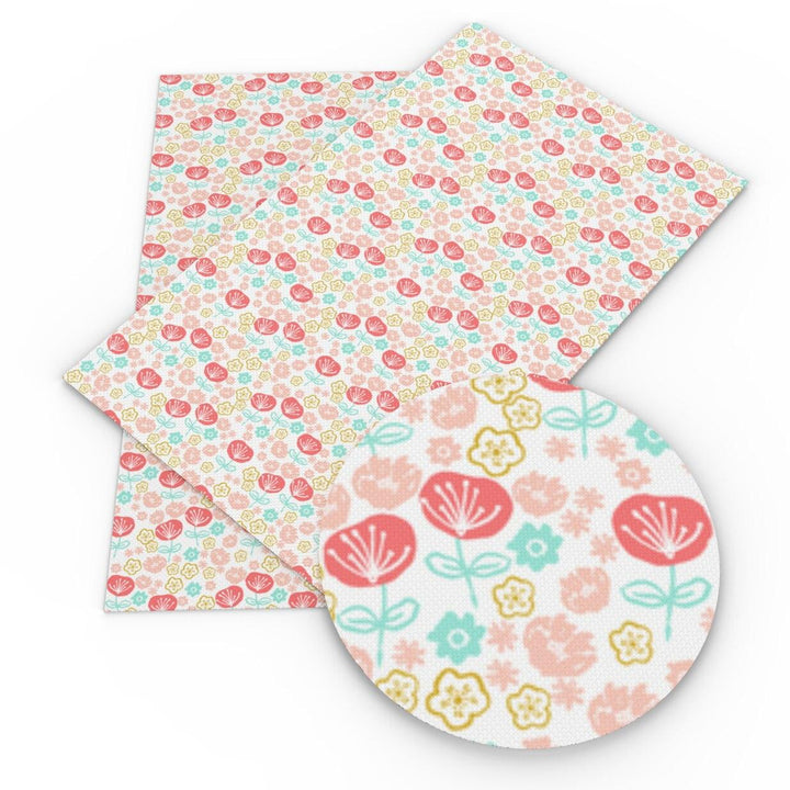 Lisslune | Elevate your DIY creations with luxury floral synthetic leather fabric
