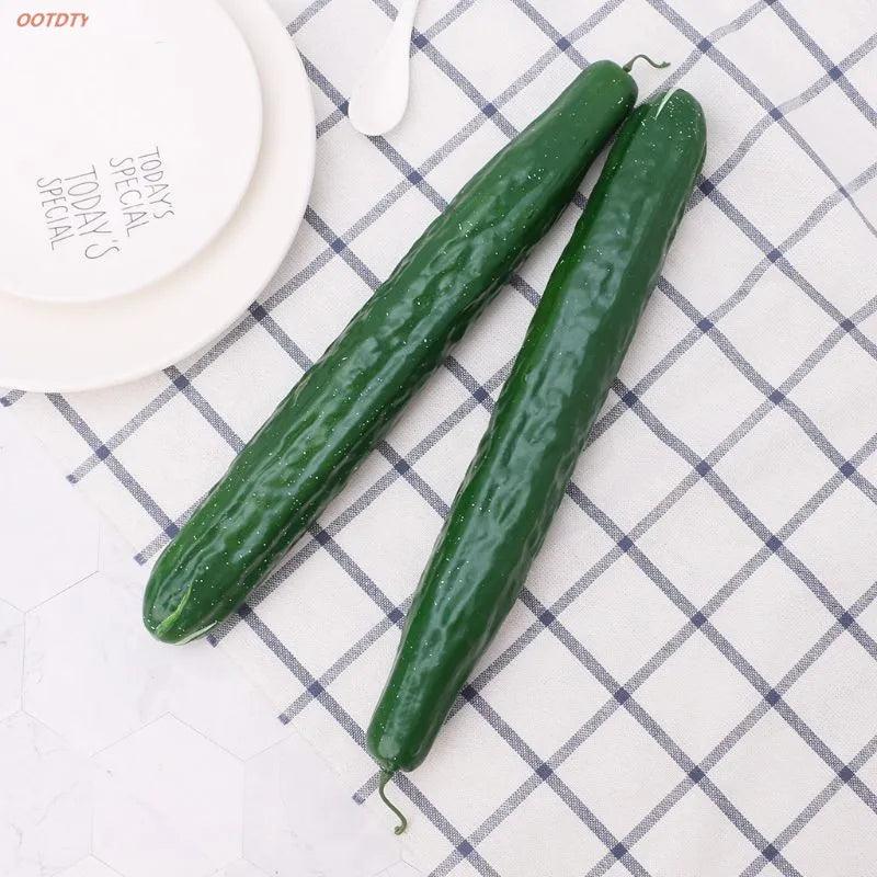 Lisslune | Realistic foam cucumber model for home styling, photography, and educational fun
