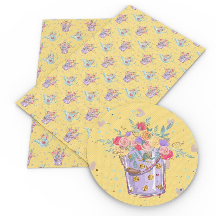 Lisslune | Easter Creativity Unleashed: Faux Leather Fabric with Cute Bunny Design