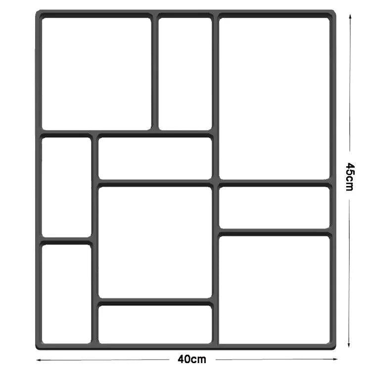 Lisslune | DIY Garden Path Mold for Pavers - Create Custom Walkways with Manually Made Concrete Slabs