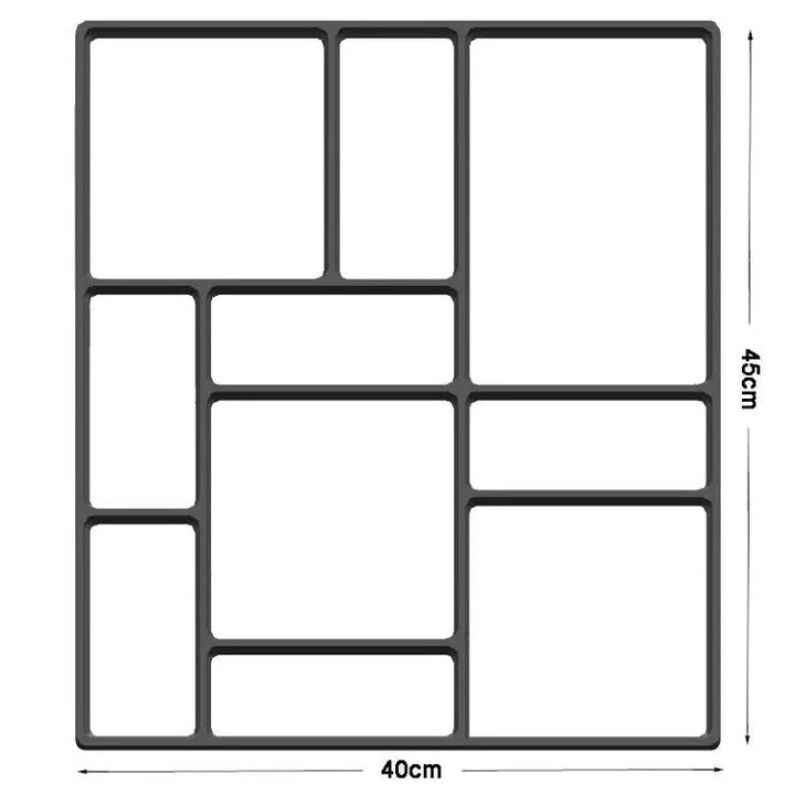 Lisslune | DIY Garden Path Mold for Pavers - Create Custom Walkways with Manually Made Concrete Slabs