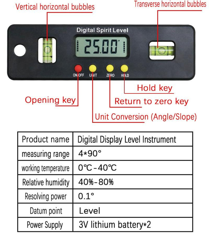 Lisslune | Digital Water Level "Digital Spirit"