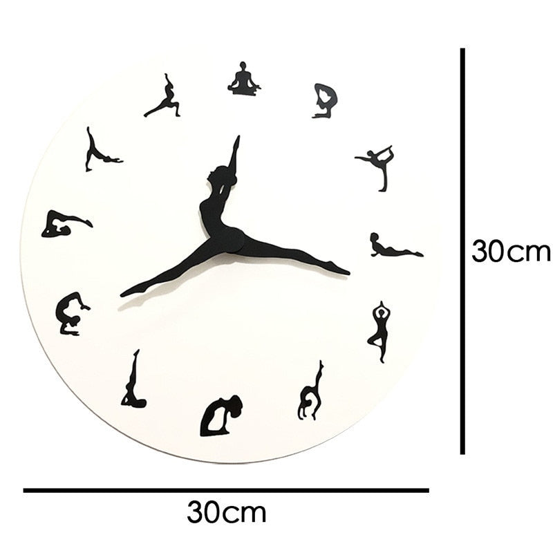Lisslune | Yoga Time Decorative Wall Clock