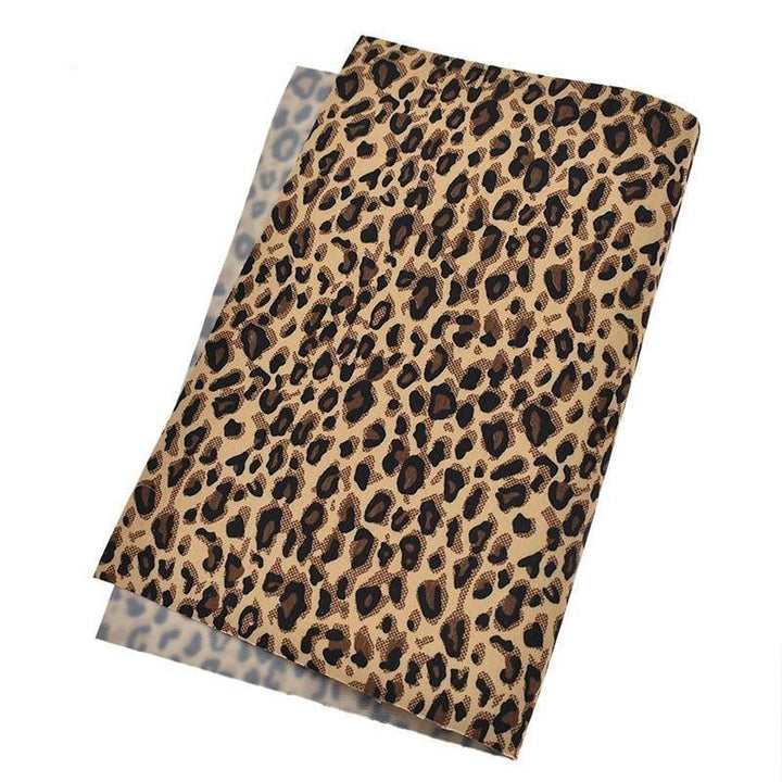 Lisslune | Chic Leopard Print PVC Leather for Trendy DIY Creations