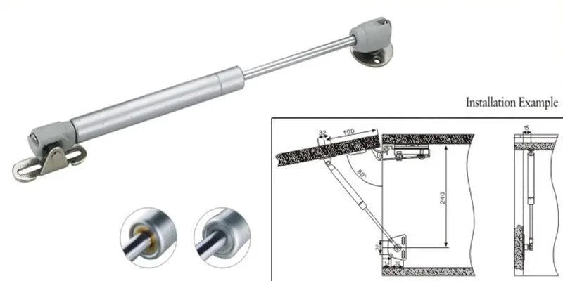 Lisslune | Revolutionary Hydraulic Gas Spring Stay Kit for Smooth Cabinet Door Operation