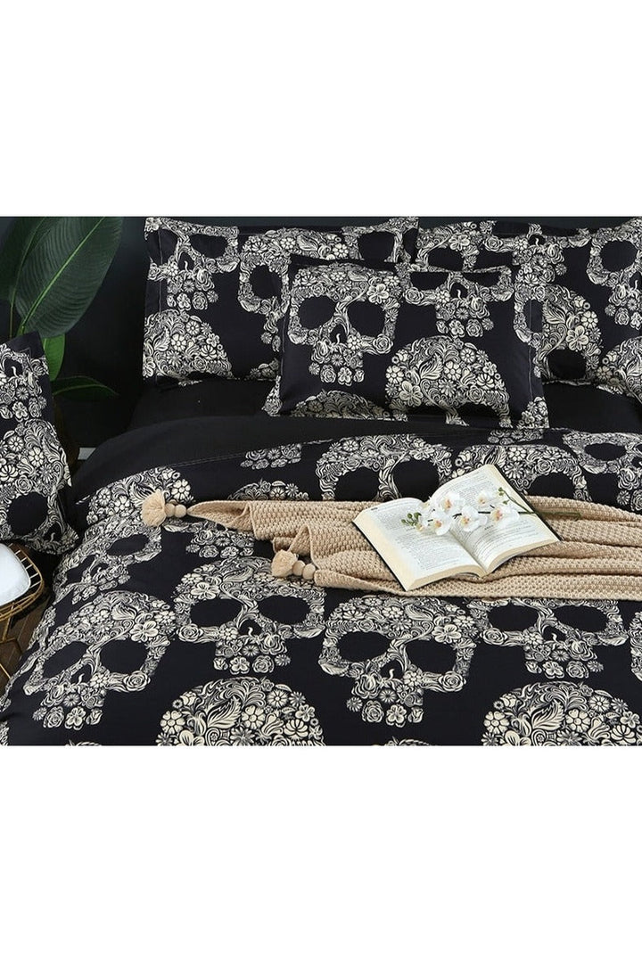 Lisslune | Size Skull Themed Bedding Set