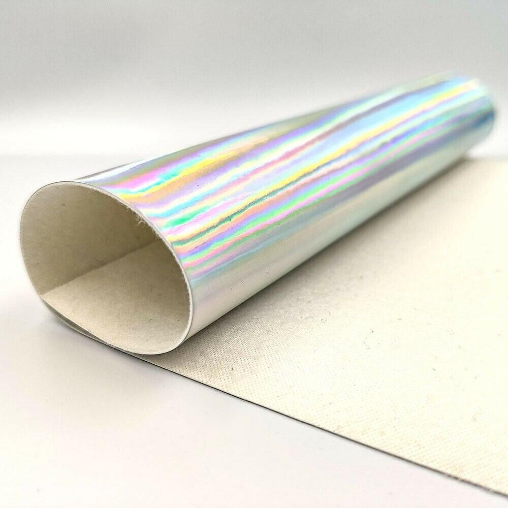 Lisslune | Vibrant Holographic Rainbow PU Leather Craft Sheets - Creative Spark