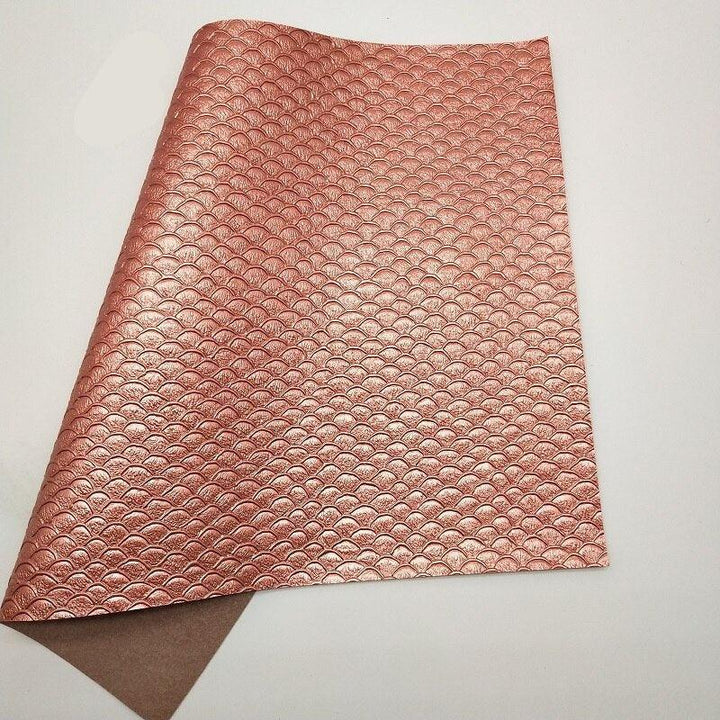 Lisslune | Mermaid Scales Pattern Synthetic Leather Craft Sheet - Premium Quality Collection