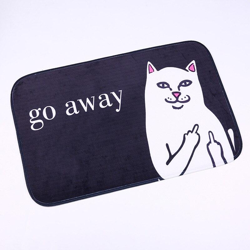 Lisslune | Cartoon Cat Doormat "Go Away"
