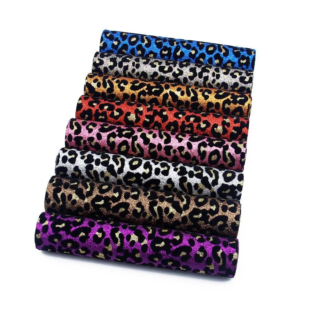 Lisslune | Sparkling Leopard Velvet Fabric Set - Perfect for Trendy DIY Creations