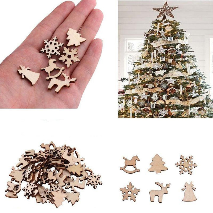 Lisslune | Christmas Table Decoration made of Wood (100 pieces)