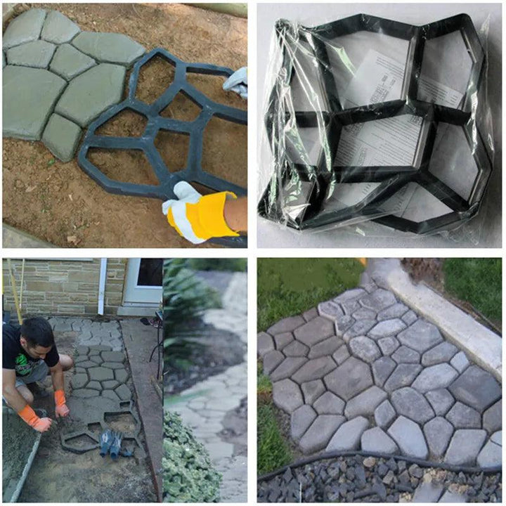 Lisslune | DIY Garden Path Mold for Pavers - Create Custom Walkways with Manually Made Concrete Slabs