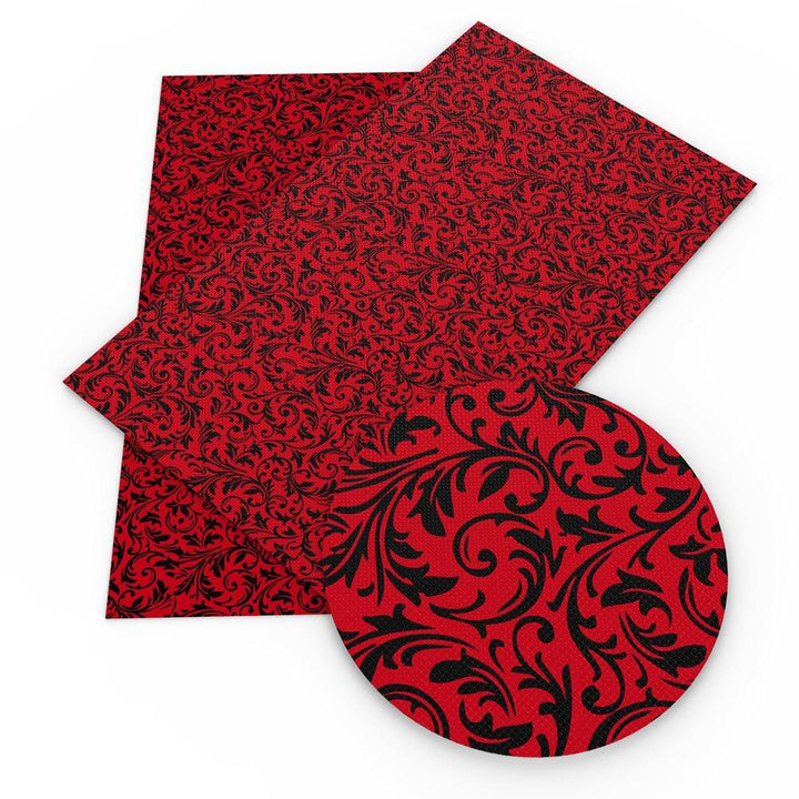 Lisslune | Elevate your DIY creations with luxury floral synthetic leather fabric