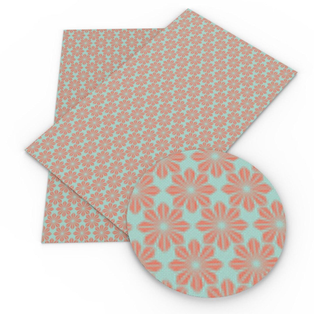 Lisslune | Elevate your DIY creations with luxury floral synthetic leather fabric