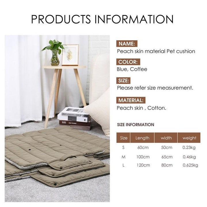 Lisslune | Premium Travel-Ready Pet Bed: Double-Sided Comfort for Dogs and Cats