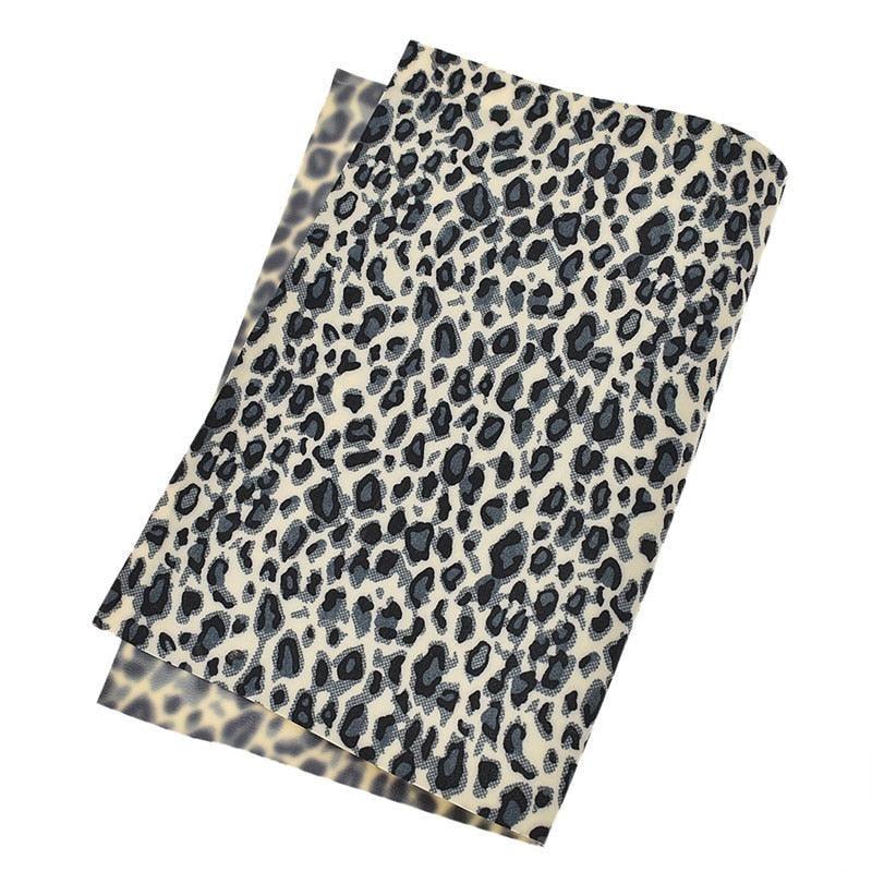 Lisslune | Chic Leopard Print PVC Leather for Trendy DIY Creations