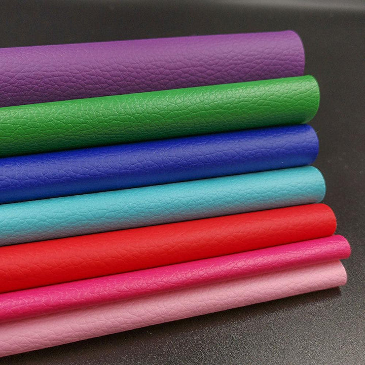 Lisslune | Colorful Spectrum Faux Leather Craft Collection - 7-Piece Set