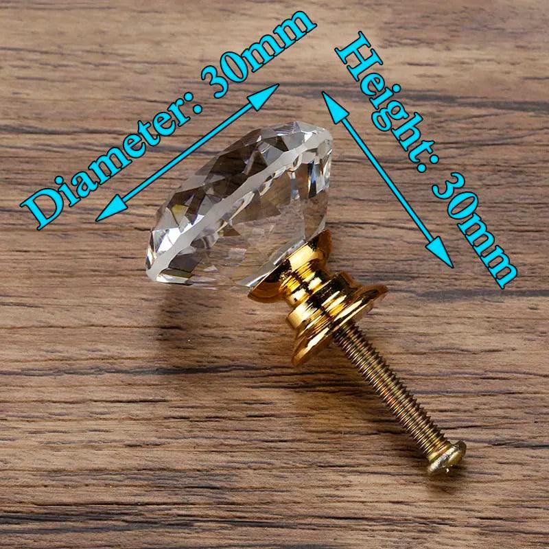 Lisslune | Glamorous Rainbow Crystal Glass Cabinet Knobs for Elegant Home Style