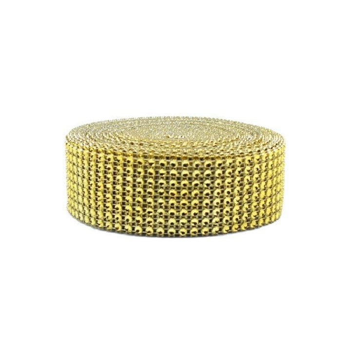 Lisslune | Radiant Rhinestone Mesh Ribbon for Luxurious Craft Creations