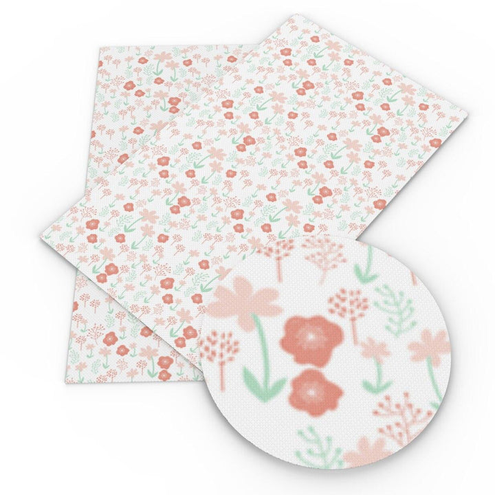 Lisslune | Elevate your DIY creations with luxury floral synthetic leather fabric