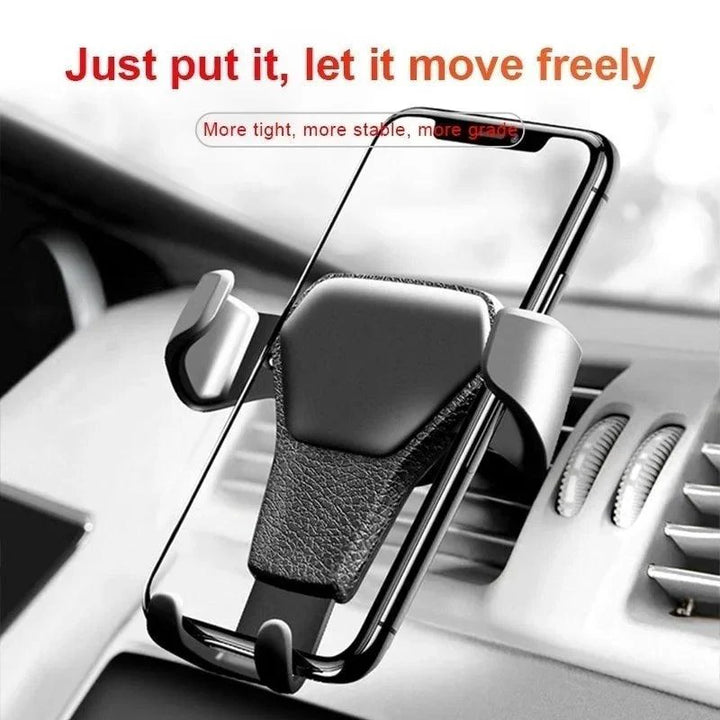 Lisslune | Gravity-operated hands-free phone holder for the car: Your essential companion at the roadside