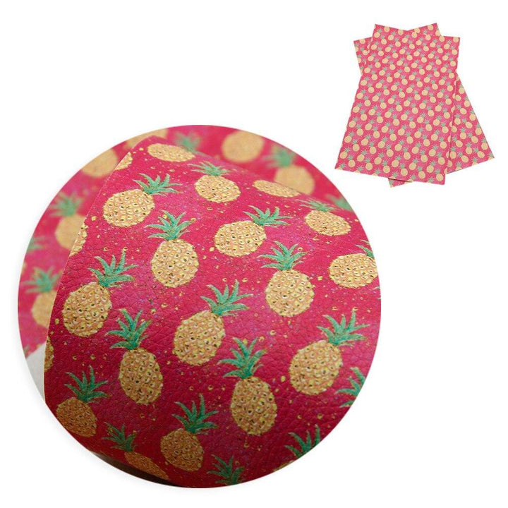 Lisslune | Elegant Floral Pattern Synthetic Leather Craft Material - 20*33cm Premium Quality for Creative Projects