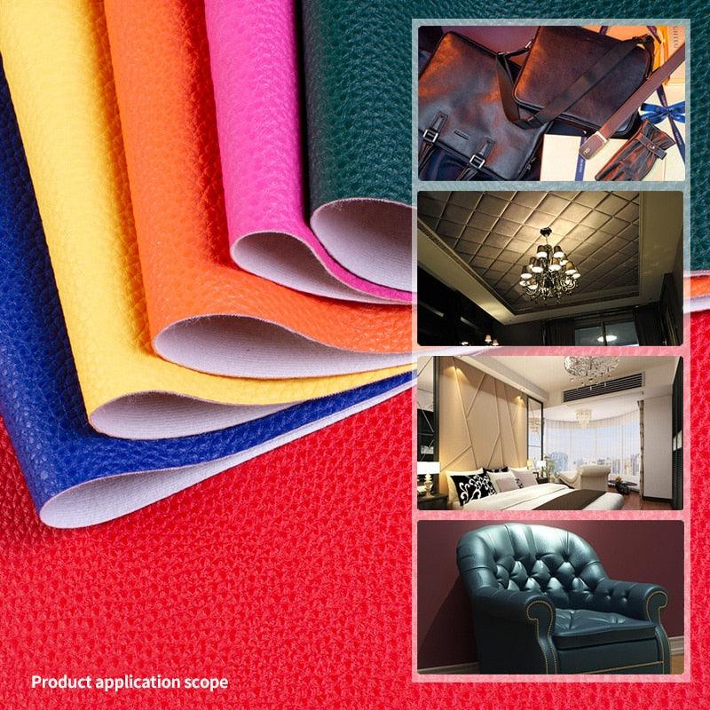 Lisslune | Luxurious Lychee Road Synthetic Leather Fabric - Premium DIY Sewing Material for Elegance and Style