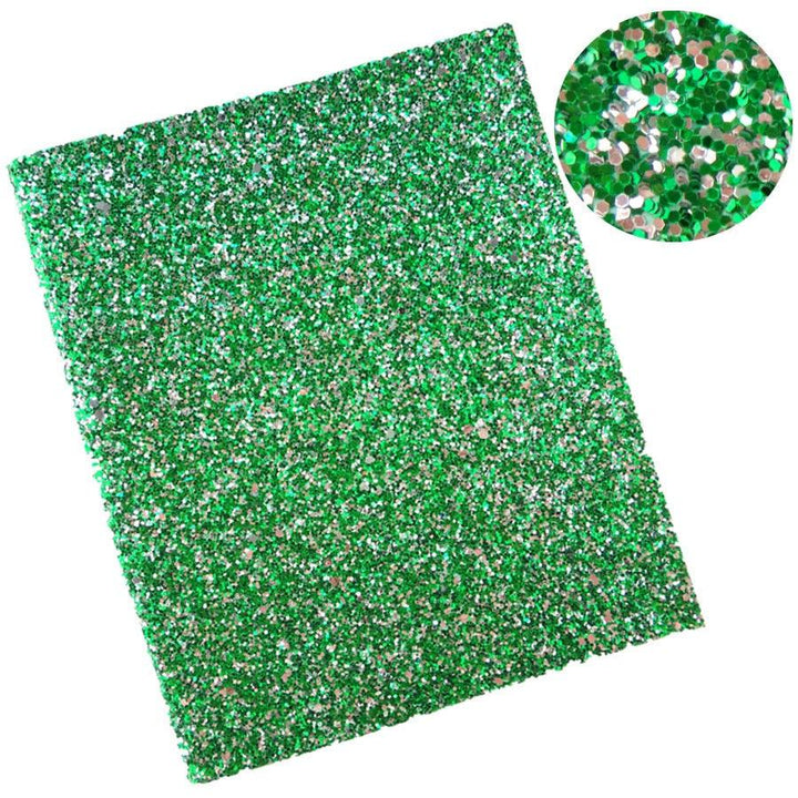 Lisslune | Glittery Synthetic Leather Craft Sheets for Creative DIY - 21CM x 29CM