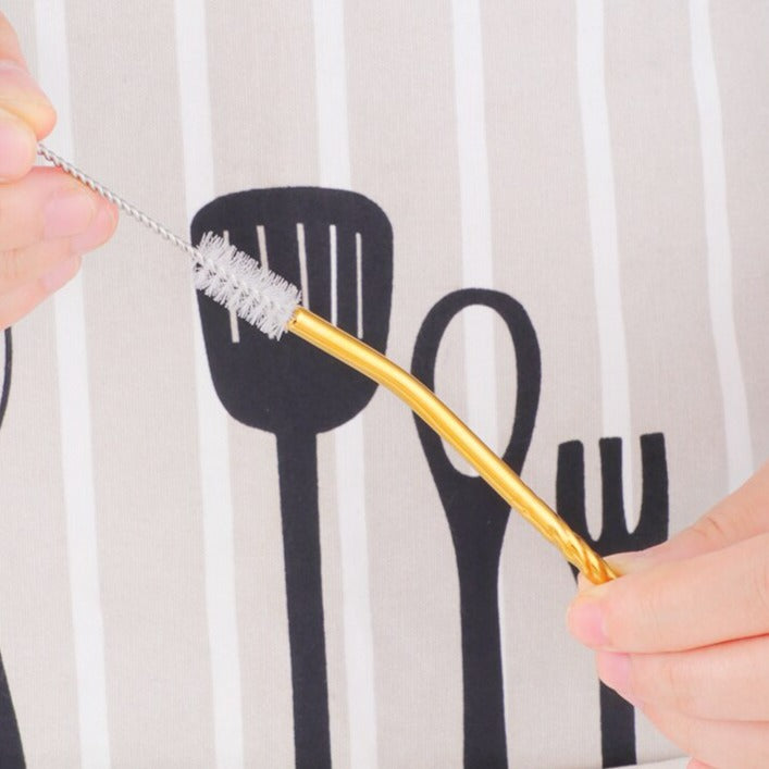 Lisslune | Reusable Long Handle Spoon Straw