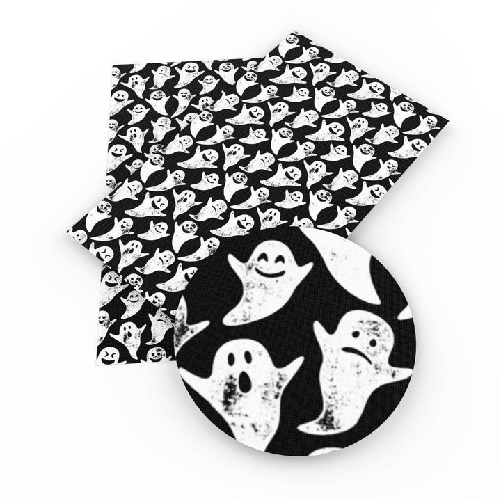 Lisslune | Spooky Cute Cartoon Halloween Character Synthetic Leather Fabric - 20*33cm