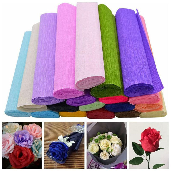 Lisslune | Ultimate Floral Crepe Paper Craft Set: Create beautiful life-size flowers