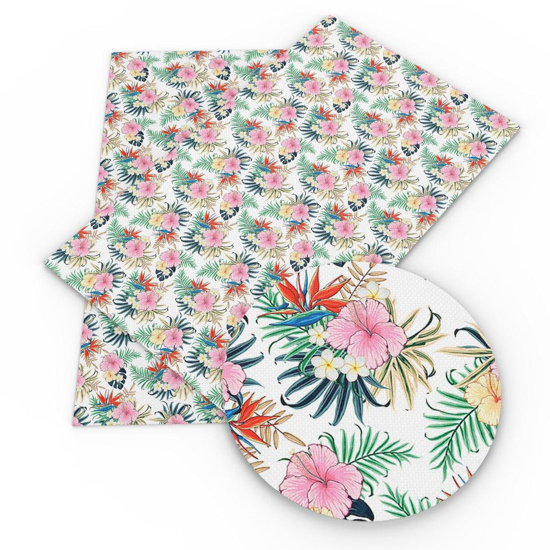 Lisslune | Elevate your DIY creations with luxury floral synthetic leather fabric