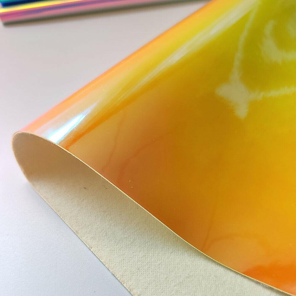 Lisslune | Reflective Holographic Iridescent Synthetic Leather - Essential Crafting Material