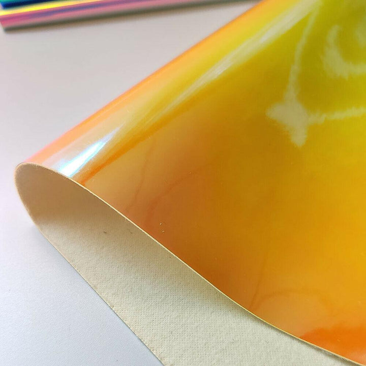 Lisslune | Reflective Holographic Iridescent Synthetic Leather - Essential Crafting Material